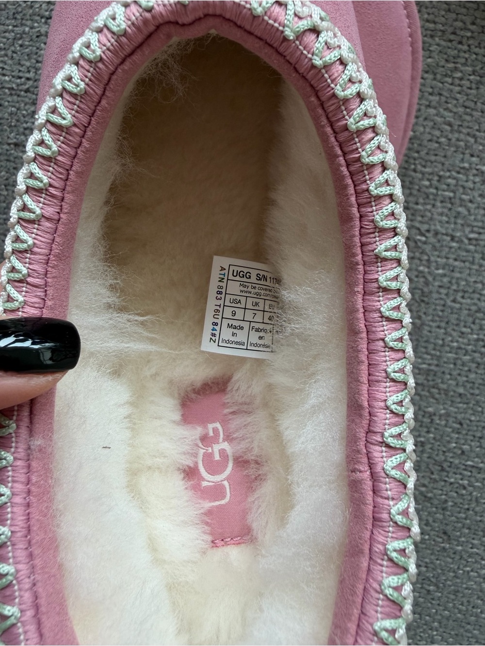 UGG Tasman II Pink Suede Slippers Women’s 9 Brand New in Box - Picture 11 of 12